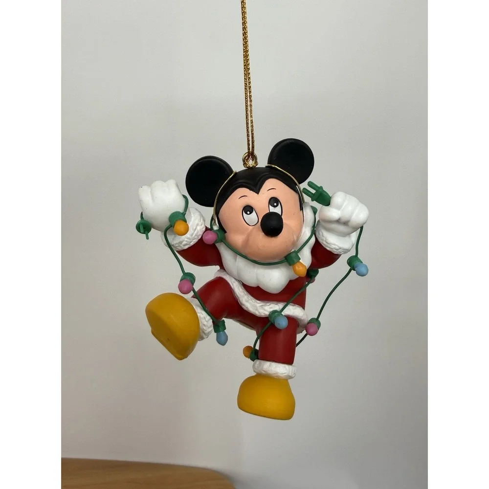 (2) Disney's‎ Christmas Magic Ornaments Made by Grolier Mickey And Minnie